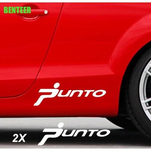 2pcs Car body sticker for fiat punto