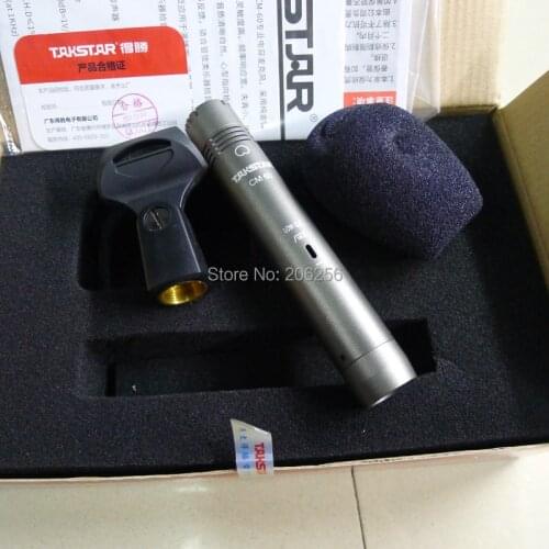 New retail package musical instrument wired TAKSTAR CM-60 Aforementioned Type Condenser Recording Microphone Brand 2pcs/lots