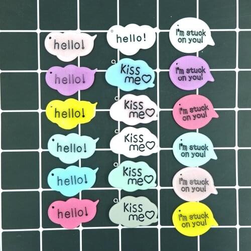 Hello Kiss me I'm stuck on you Charms Pendants for DIY decoration bracelets necklace earring key chain Jewelry Making