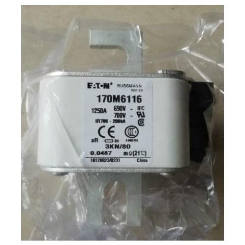 Fuses: 170M6112 800A 690V / 170M6113 900A / 170M6114 1000A / 170M6115 1100A / 170M6116 1250A 690V aR