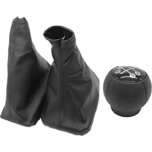 NEW-Car Shift Boot Shift Dust Cover Leather Gear Shift Cover with Handbrake Boot for OPEL CORSA C TIGRA B COMBO C