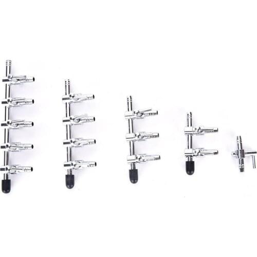 1 2 3 4 5 Way Aquarium Air Splitter Valve Fish Tank Air Pump Flow Splitter Distributor Pump Valve Tap Lever Control Switch Valve
