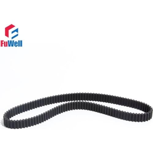 Timing Pulley Belt D5M Type Double Teeth Gear Belt 15mm/20mm/25mm Belt Width D5M500/520/550/580/600/610/615 Black Rubber Belt
