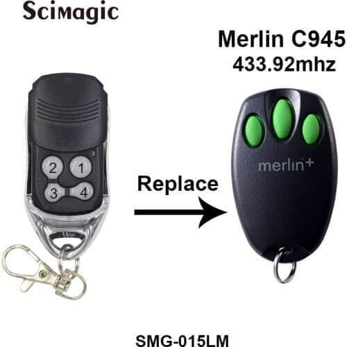 Compatible remote control garage door gate for Merlin + C945 C943 C940