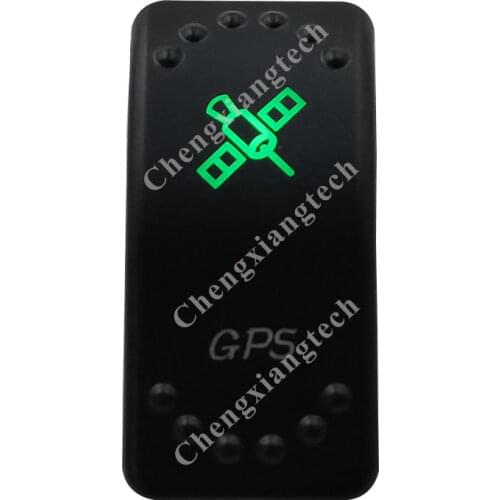 12V/24V Car Boat 3 Pins SPST ON/OFF Green & Blue Led Light Rocker Toggle Switch GPS for Carling ARB Narva 4x4