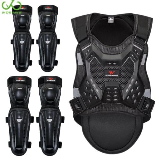 WOSAWE MTB Sleeveless Motocross Armor Jacket Body Bandage Chest Ski Back Protection Suit Motorcycle Sports Protective Gear Adult