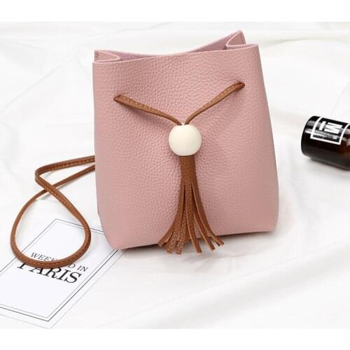 Women Bucket Bags High Quality Soft PU Leather Solid Color Shoulder Bags Fashion New Simple Womens Messenger Bags