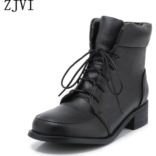 ZJVI 2020 Winter Woman Snow Boots For Women Platform Ankle Boots Warm For Gils Children Ladies Low Heels Shoes Kids Red Black