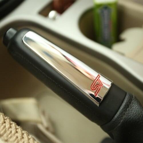 Foal Burning Car Handbrake Sequin Interior ST Hand brake Trim Sticker For Ford Focus 2 3 4 MK2 MK3 MK4 2009 To 2017 Accessories