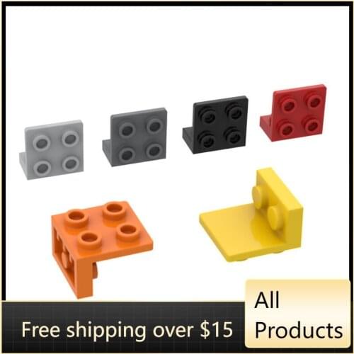 10PCS Assembles Particles 99207 Bracket 1x2 2x2 Invert Building Blocks Bricks Kit Part High-Tech Education Toy For Children Gift