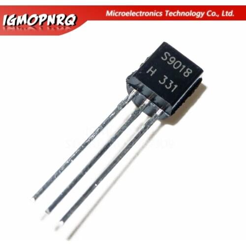 100pcs S9018 SS9018 9018 RF Bipolar Transistors NPN/30V/50mA TO-92 new original