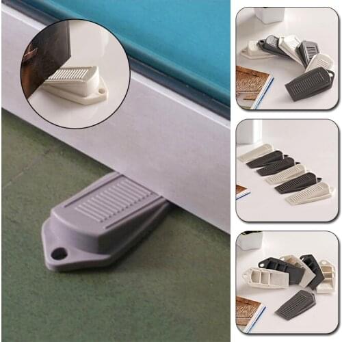 2Pcs/Set Children Rubber Decor Design Door Stop Stopper Rubber Doorstopper Rubber Anti-clamping Door Plug Guard Baby Safety Tool