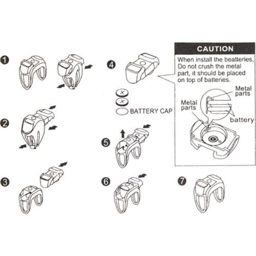28EC 2PCS Baby Stroller Night Light Waterproof Silicone Caution lamp Outdoor LED Flash Remind Caution Lamp