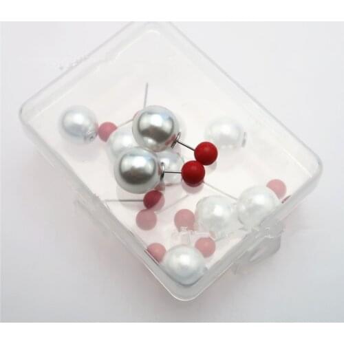 10/25pcs/box Colorful Pearl light locating pins DIY patchwork sewing pins positioning needle garment accessory
