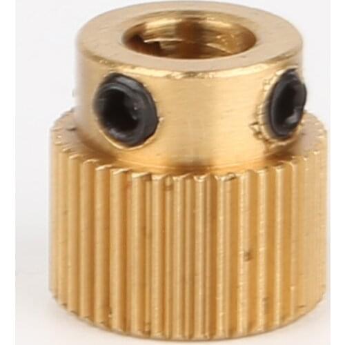 4pcs Brass Gear 26/40 Teeth Extrusion Wheel 5MM M3 Screw MK7/MK8 extruder for anet ender 3 cr-10 cr-10s 3D printer Parts