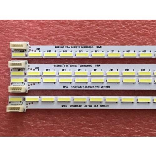 4Pieces/lot FOR changhong 50Q1N LCD backlight chgd50lb25-led-7020-v0.5 screen m500u13-d1-a 36LED 303MM