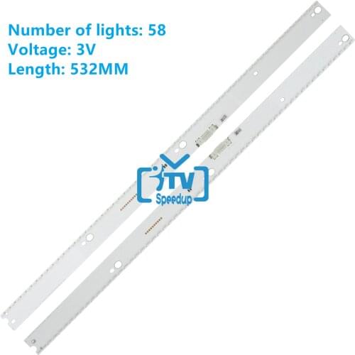 5set=10pcs LED backlight strip for Samsung UE49KU6500 UN49KU6400 UE49MU6500 BN96-39673A 39674A BN96-39671A 39672A 39882A 39880A