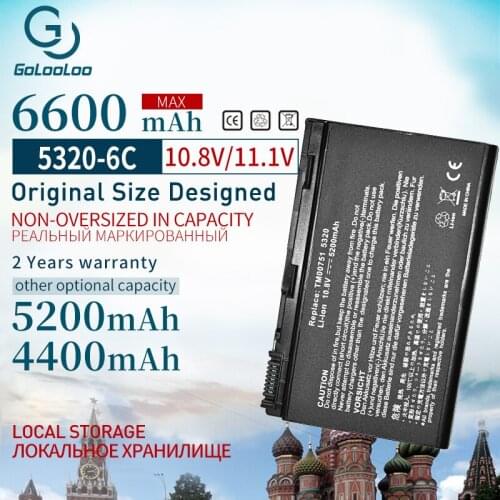Golooloo Battery For Acer Extensa 5220 5235 5620 5630 7620 TravelMate 5320 5520 5720 7720 7520 6592 TM00741 TM00751 GRAPE32