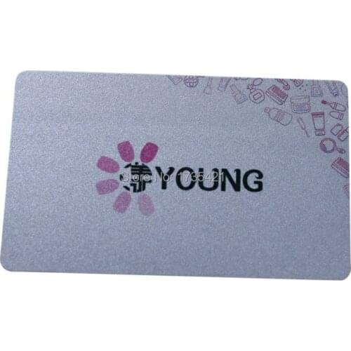 Cheap price pvc gold/silver hot stamping embossed foil printing membership name card Cheap price