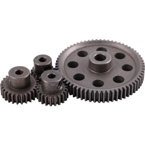 Diff Differential Main Metal Spur Gear 64T 17T 21T 26T Motor Gear RC Car Part for HSP 1/10 RC Car Truck 94111