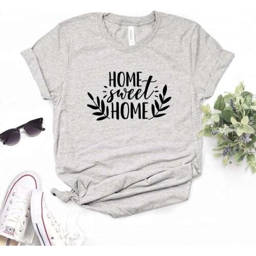 Home Sweet Home Print Women tshirt Cotton Hipster Funny t-shirt Gift Lady Yong Girl 6 Color Top Tee R345