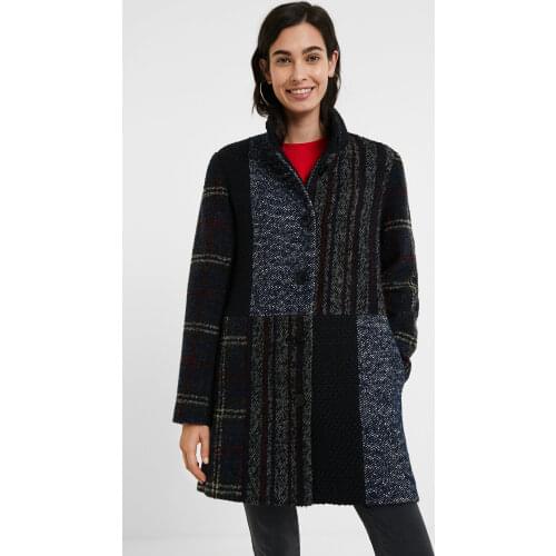 Spanish womens 5 woolen Plaid coats