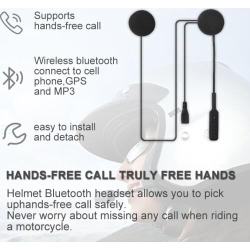 Motorcycle Eearpiece Headset Clip Set Accessories Helmet Universal Intercom Bluetooth Connection Can Be Pasted