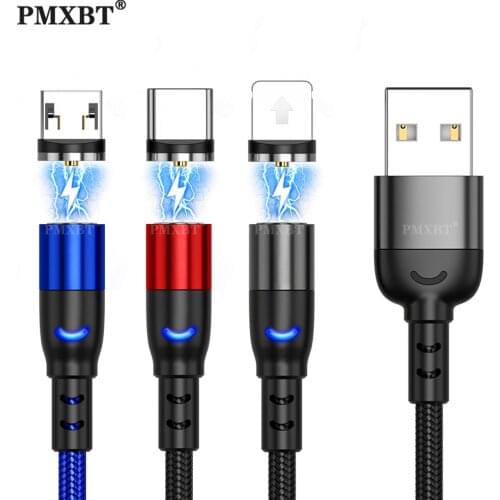 Magnetic Cable USB Type C Cord Micro USB Cable For iPhone 11 Xiaomi Redmi Samsung S6 Magnet Phone Charging Cord USBC Wire 1M/2M