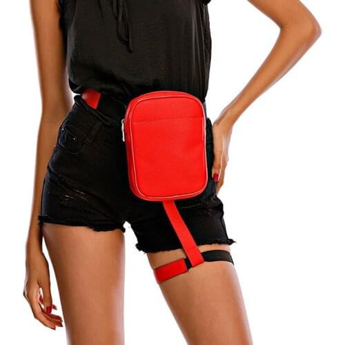 Fashion Women Fanny Pack High Quality Pu Leather Waist Bags 2021 New Ladies Belt Bags Female Leg Bag Phone Pouch Lady Bum Purse