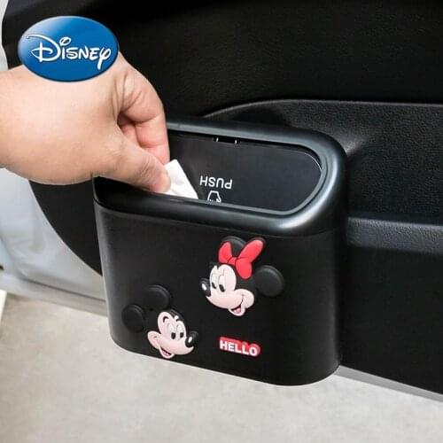 Disney Minnie Car Multi-function Trash Can Front and Rear Umbrella Storage In The Car, Car Trash Bag Door Hanging Storage