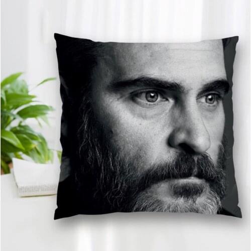 Cushion Joaquin Phoenix Actor Pattern Cover Throw Pillow Case Cushion For Sofa/Home/Car Decor Zipper Custom PillowCase