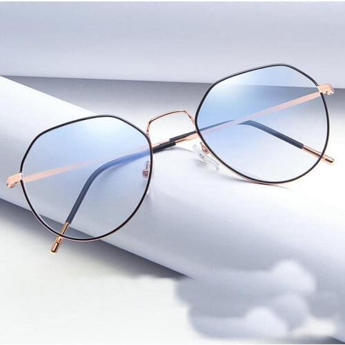 Oval Anti Blue Light Eyeglasses Men Cat Eye Glasses Frame Women Classic Pearl Legs Spectacles Transparent Myopia Optical Eyewear