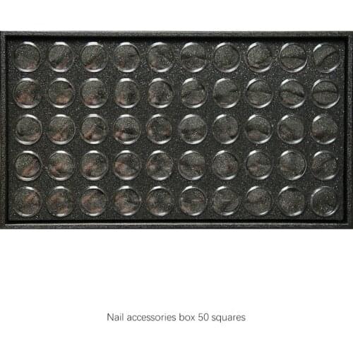 50 Slots Clear Plastic Empty Storage Box for Nail art jewelry display box Manicure Tools Jewelry Beads Display Storage Case