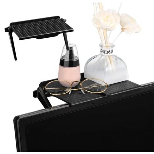 Adjustable Screen Top Storage Shelf Rack Holder Computer Monitor Desktop Stand TV Rack Display Shelf Home Office Organizer Brack