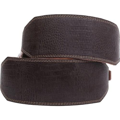 Gym Body Fitness Belt Waist Training Gym Belt For Men Bodybuilding Waist Support Leather Weight Lifting Belt For Back Support