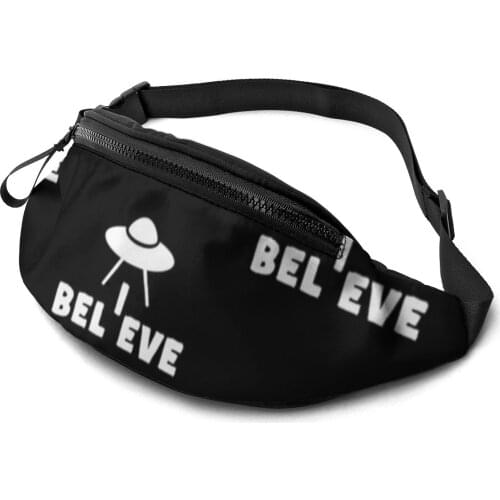 X Files Waist Bag Polyester Print Waist Pack Fisherman Running Bag