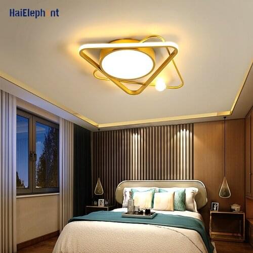 Modern Triangular Design Led Chandelier Lamps Lighting For Living Room Bedroom Surface Mounted Lights Deco Luminaire AC 90-260V