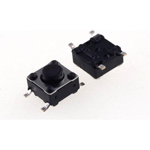 1000pcs 6x6 mm Tactile Switch SPST-NO Top Actuated Surface Mount 6.0mm x 6.0mm Height 4.3 5 7 9.5 13 17 mm 250gf Gull Wing SMT