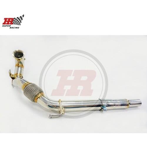 HP RACING 2.75'' Stainless Steel Exhaust Decat Downpipe For A3 8V TFSI MK7 1.4 TFSI 2013-2017