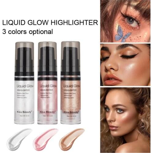 High Gloss Lying Silkworm Brightening Liquid Concealer Brightening Liquid Foundation Long-lasting Brightening Liquid 6ml