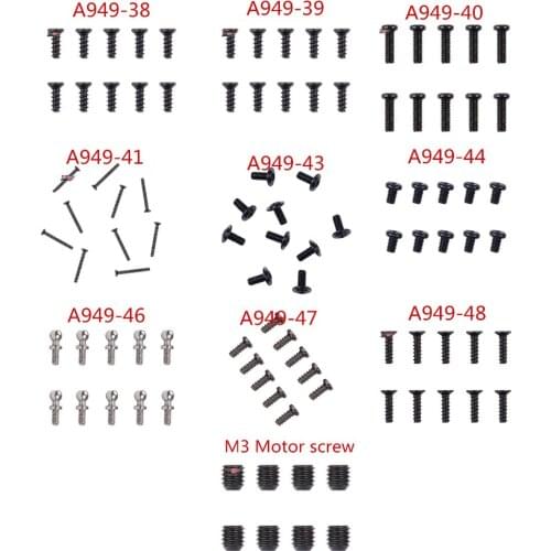 Wltoys A949 A959 A969 A979 A959-B A969-B A979-B Screw A949-38 A949-39 A949-40 A949-41 A949-43 A949-44 A949-46 A949-47 A949-48 M3