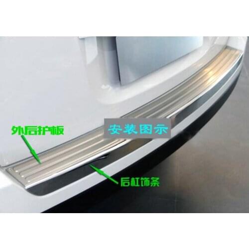 Rear Bumper Protector Back Trunk Door Sill for Jeep compass 2011 2012 2013 2014 2015