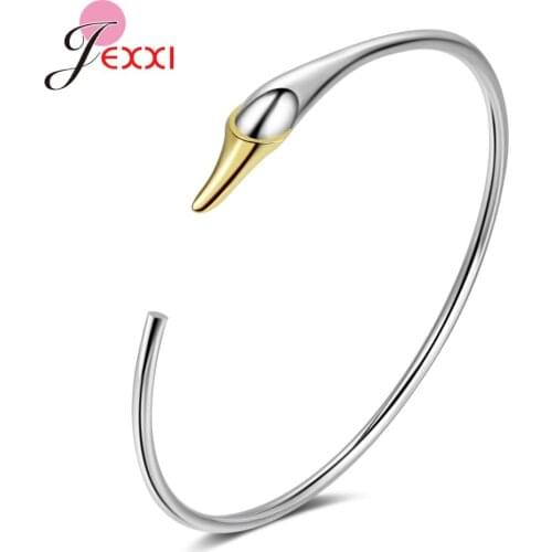 Silver 925 Jewelry Bird Shape Bangles & Bracelets For Women 925 Sterling Silver Fashion Jewelry Birthday Anniversary Gifts