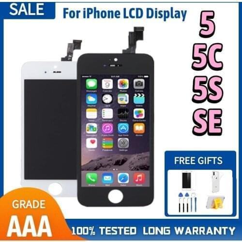 AAA+ LCD Display For iPhone 5 5C 5S SE 5G Touch Screen Digitizer Complete Assembly Replacement 4" inch No Dead Pixels Pantalla