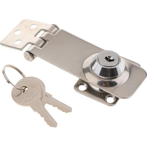 1 Pcs Silver Locking Lift Handle Flush Boat Latch With Key Can Locking Flush Pull Latches Deck Hatch Marine/Yacht Hardware