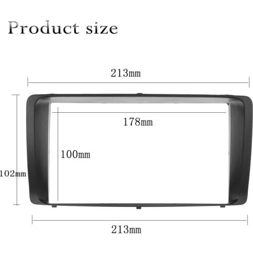 2 Din Car Stereo Radio Fascia Frame for Toyota Corolla 2003 2004 2005 2006 Dashboard Replacement GPS Audio DVD CD Plate Panel