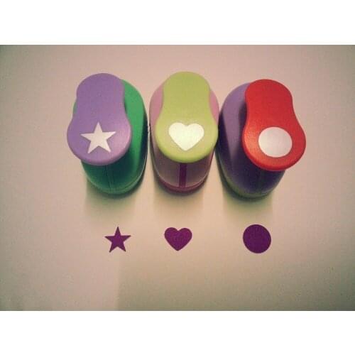 Free ship star and heart and circle Shape 5/8 inch(1.5cm) craft punch set Scrapbooking punch Paper Cutter EVA Hole Punches 3PCS
