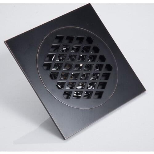 Floor Drain Black 15x15 cm Super Bigger Floor Drain Bathroom Building Material Filtration Deodorization Drains Hardware