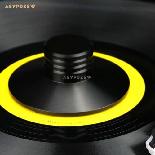 Elvon Black metal LP Vinyl Turntable disc stabilizer Record Weight/Record Clamp
