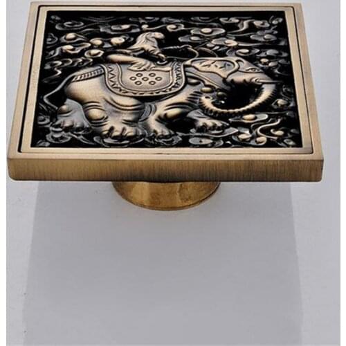 HOT SELL!!! 3 Style Choose Bathroom Shower Drains Strain Filter Covers,European Antique Brass Deodorant Floor Drain High-Quality